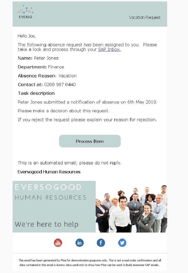 SAP Workflow with Floe